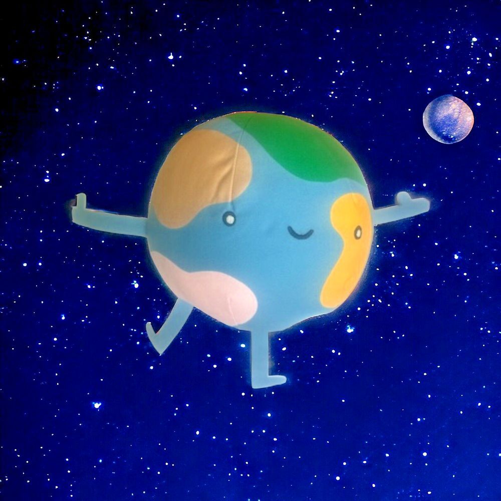 IKEA AFTONSPARV‎ Collection Kids Soft Toy Earth Ball - Multicolor 7 ¾ "